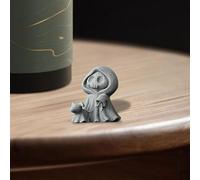 Decoración colgante de Halloween, estatua con perro paseante, lindas figuras de mesa de Halloween para el hogar, decoración de esqueleto (A, 4. 5 x 6 x 6 cm)