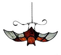 Decoración colgante de ventana de vidrio acrílico hecho a mano para Halloween al aire libre e interior exhibición de temporada