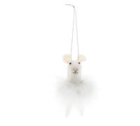 Decoración colgante Rex London White fluffy dress 6,5x6,5x11,5 cm