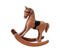Decoración con figura de caballo - Escultura de animales de madera hecha a mano, refinado acento minimalista de mesa, arte clásico coleccionable | pieza de exhibición regalo significativo