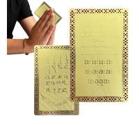 Decoración Con Tarjeta Coleccionable - Atrae La Buena Suerte Y La Prosperidad | Tarjeta Coleccionable De Bendición Auspiciosa En Metal | Para Coleccionistas Adolescente Decoración Dormitorio Viaje Mes