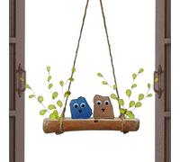 Decoración con Vidrio Marino para el Hogar | Decorativo Hecho a Mano - Percha para Pájaros con Arte en Vidrio Marino,para Ventana, Balcón, Jardín, Patio, Porche, Patio Trasero, Sala de Estar,