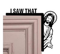 Decoración Cristiana para el Marco de la Puerta - Esa decoración de Esquina de Madera de Jesús, Acento religioso Lleno de fe en la Puerta | Cristiano de Marco de Ventana en le