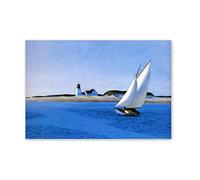 Decoracion Cuadro Lienzo-Edward Hopper-'La pierna larga'-Reproducciones de Pinturas en Lienzo-Famoso Lienzo Arte de la Pared Carteles e Impresiones 80x120cm(31x47in)sin marco
