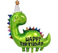 Decoración Cumpleaños Dinosaurios, Globo de Cumpleaños Helio Dinosaurios, Globos de Dinosaurio de Aluminio, Verdes Dino, para Fiesta Dinosaurio Jungla Niños