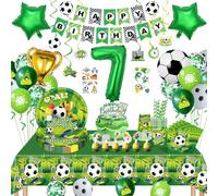 Decoracion Cumpleaños Futbol 7 Años, Platos Cumpleaños Infantil, Juego De Vajilla Para Fiesta De Fútbol, Platos Y Vasos Para Cumpleanos, Globos Futbol, Mantel, Para Vajilla Cumpleanos Infantil 7 Años
