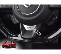 Decoración de acero para 2017-2024 Suzuki.SWIFT Sport | Para el volante | 1 pieza inoxidable AZ RZ A2L A GL GLX SHVS AllGrip Hybrid Swift Accesorios Tuning