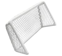 Decoración de Acuario Mini Portería de Fútbol de Acero Inoxidable | Blanco, Instalación Sencilla y Mantenimiento Fácil, para Peceras y Acuarios de Peces Ornamentales