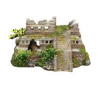 Decoración De Acuario Nobby Ruina Maya Con Plantas 21,7x14,7x11,7 Cm