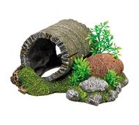 Nobby - Túnel de Madera con Ornamentos para Acuario con Plantas, 18,5 x 15,5 x 9 cm