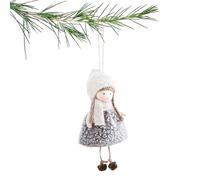 Decoración de ángel para árbol de Navidad de peluche | Peluches Angelic para árbol de Navidad | Colgante lindo para fiesta de invierno Puerta Interior Familia Decoración Doméstica