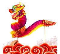 Decoración de Año Nuevo con Papel - Guirnalda de danza DIY - Dragón de papel para decoración del hogar, juguete creativo educativo, accesorios de