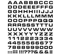 Decoración de aplicación - Adhesivo cifras y letras - 300520 - Talla aprox. 9 mm