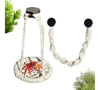 Decoración de araña saltadora, Hecho a Mano de Cuerda de algodón, Accesorios de recinto de araña, enriquecimiento de Mascotas al Aire Libre e Interior, Juguete de Actividades de Viaje, para