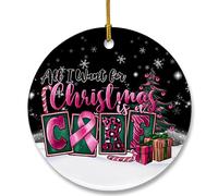 Decoración De árbol De Adornos Todo lo Que Quiero es una decoración | navideño de cerámica dormitorio decoración de árbol de Navidad divertida Adornos de Navidad para decoraciones de