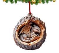 Decoración de árbol de Navidad de acrílico, adorno de árbol de Navidad de dibujos animados, colgante de árbol de Navidad 2D, decoración realista de animal de pared, mapache, búho, ardilla, erizo