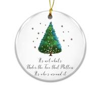 decoración de árbol de Navidad Familia No es lo Que está Debajo de eso | decoración artística dormitorio Adornos Arbol Navidad Con cordón dorado Decoración De árbol De Adornos para hogares