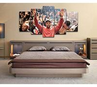 Decoración De Arte De Pared 5 Piezas Imprime En Lienzo Kanye West Living Pablo Canvas HD Cuadro Estilo Abstractos Moderna Inicio Decoración Lienzos Listo para Colgar(con Marco)