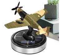 Decoración de automóviles: adornos de automóviles de fragancia, ambientadores de aire con energía solar | Difusor de perfume de avión giratorio, difusor de aceite de aromaterapia, adornos creativos pa
