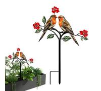 Decoración De Aves Exterior Arte Patio De Hierro Decoración Macetas