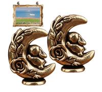 Decoración de bisagra de puerta, decoración magnética de mini conejo, bisagra magnética vintage, para armario, muebles del hogar, apartamento, dormitorio, sala de estar, casa de campo y entrada