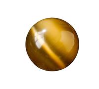 Decoración de bola de cristal de ópalo de colores de 4 cm con mango y base de ojo de gato - Estilo minimalista moderno(Brown)