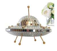 Decoración de bola de discoteca | Decoraciones de bola de disco en forma de platillo | Bola de discoteca brillante para , decoración de arte de salón en casa, suministros de de