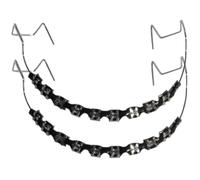 Decoración de brackets, Decoraciones de ortodoncia metálicas con ligaduras