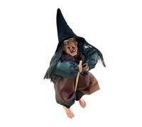 Decoración De Brujas De Halloween - Decoraciones De Brujas Al Aire Libre, Espeluznante Bruja De Bruja | Decoraciones De Brujas Para Halloween, Decoración De Brujas Que Hablan Con Ojos Brillantes Y Fun