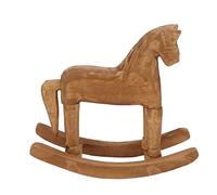 Decoración de Caballos de Madera Mecedor, Decoración de Material de Pino Juguete de Caballo de Madera Resistente para la Mesita de Noche para la Mesa para la Mesa