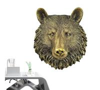 Decoración de cabeza de animal, de pared de animales | Decoraciones realistas montadas en la pared - Arte de pared incoloro para la sala de estar, decoraciones artísticas para