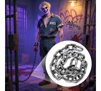 Decoración De Cadenas De Halloween | Cadenas Fantasmagóricas - Decoración Ficticia Realista De 1.5 Metros Para Cárcel Prisión Interior Exterior Casa Encantada Cementerio Creación De Ambiente Espeluzna