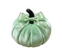 Decoración de calabaza, bonita mesa de centro de mesa realista con lazo