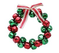 Decoración de campanas para árbol de Navidad, 12 cm, pequeñas campanas colgantes para chimeneas, puerta delantera, puerta, ventana, decoración de vacaciones, centros de mesa, festividades
