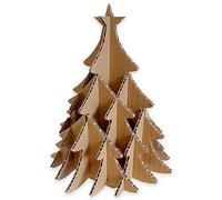 DECORACIÓN DE CARTÓN - Árbol de Navidad Carton 10 Piezas Premium. Arbol Decoracion Navidad Pequeño. Arboles de Navidad de Mesa. Decoración Mesa Eco. Adornos Montables FSC y Estilo.