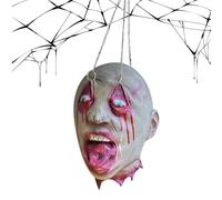 Decoración de casa de miedo, accesorio para la cabeza de Halloween, partes del cuerpo realistas para laberinto de terror, jardín, sala de escape, decoración de teatro,