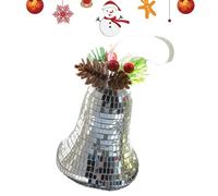 Decoración de cascabeles navideños,Adornos para árboles de Navidad con cascabeles - Campanas de Navidad con cono de piña y aguja de pino - Lindos colgantes de campana de árbol de Navidad para decoraci