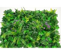 Decoración de Césped de Pared Verde Artificial, Paneles de Setos Artificiales, Césped Verde de Pared de 40x60 Cm, Pared de Césped Verde Artificial, Utilizado para Bodas, Fondo de (hojas de melon)