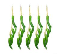 Decoración de chile simulado de 5 hebras para añadir carácter a tu espacio (B)