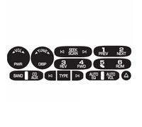 Decoración de coches Compatible Con Isuzu 2002 2003 2004 2005 2006 Kit Calcomanías Reparación Botones De Control De Navegación De Radio De 6 Discos, Accesorios Para Tablero De Automóvil