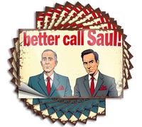 Decoración de cocina de granja, calcomanía interesante caso Better Call Saul: A Legal Drama se despliega | Calcomanías de vinilo impermeables costeras (12 x 18 cm)