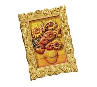 Decoración de con Pintura de fama Mundial, Accesorio de casillero de Resina de 2.87 Pulgadas, Clip de refrigerador de Arte Vintage, Pieza Decorativa de 7,3 x 5,2 cm, Pieza Decorativa para