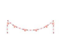 Decoración de con símbolo de Amor - Cadena romántica Textil Tira Colgante de 2,5 m, Pieza de Cortina para Sala de celebración de | Cámara para Dormir Doméstica Superficie del Hogar
