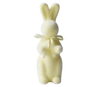 Decoración de conejito de Pascua - Figurita de conejo de mesa, pequeña decoración de conejo de Pascua | Para chimenea, escritorio, estantería, armario, decoración de primavera, estatua de conejito lin