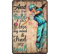 Decoración de cricket Decorhome para cocina, bar, cafetería, club, cueva, críquet, decoración de metal, póster de 8 x 12 pulgadas