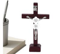 Decoración de Cruz de Pascua, de Escritorio de Madera, Letrero de Cruz de Madera para Mesa, para Porche, mesita de Noche, Patio, Boda, Vacaciones, celebración, Sala de Estar