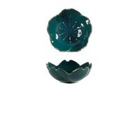 Decoración de cuenco de aceite esencial de plato pequeño de flor de cerezo de cerámica(1pc Green)