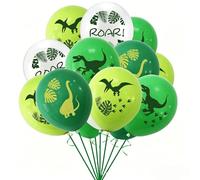 Decoración de cumpleaños de dinosaurio, globos de dinosaurio verde, decoración de cumpleaños infantil, accesorios de fiesta de safari, fiesta temática de la selva, globos T-Rex, juego de globos de
