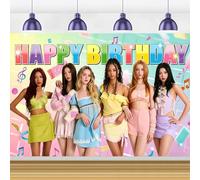 Decoración de cumpleaños katseye, Regalos de katseye-Póster de Fondo de 150 × 100 cm, Katseye Cosas Tela de Fondo, Fondo Adecuado para Que Fans y Chicas se tomen Fotos en Fiestas