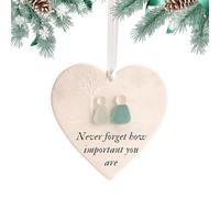 Decoración de de mar para el hogar | Corazón Ornamento Recuerdo Atemporal, Colgante de para niña, Amiga, Hermana, cumpleaños, Navidad, día de la Madre, Boda, día de